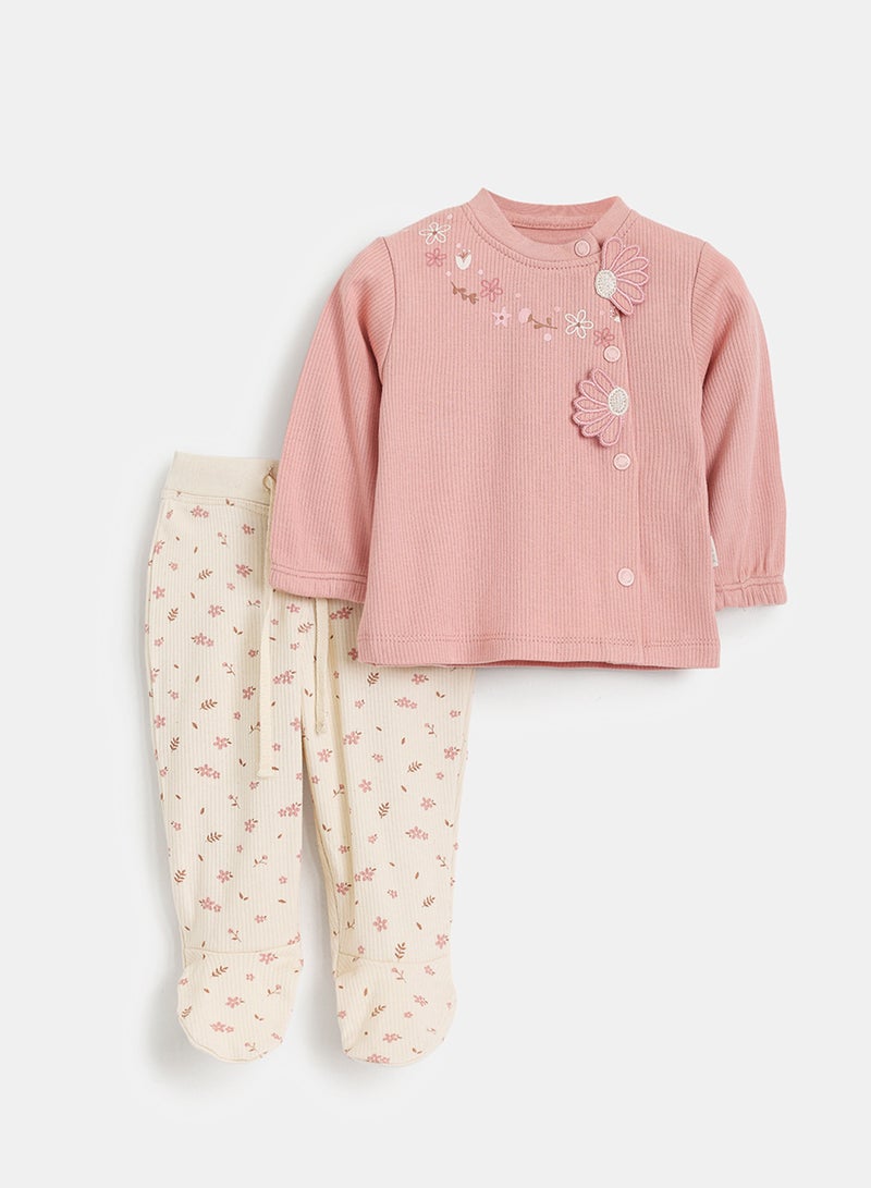 Junior Baby Girls Pyjama Set - Image 1